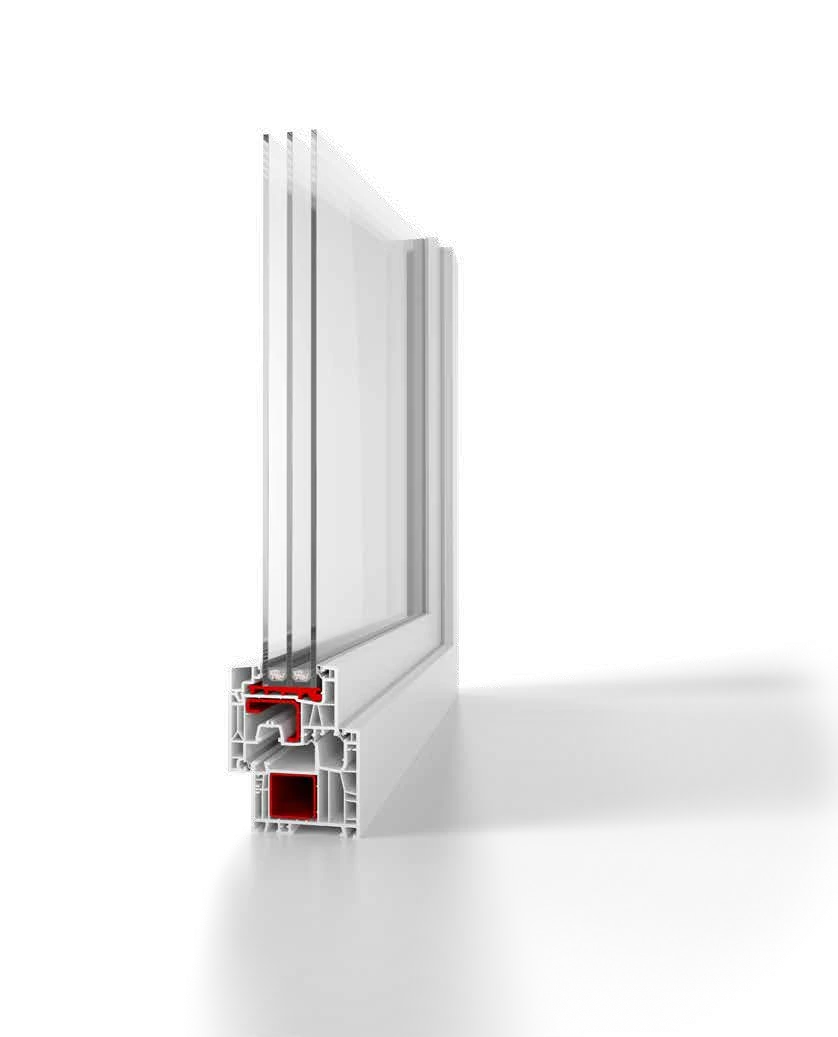 Hevestherm Neo 76 Plus Aluplast ablakprofil háromrétegű üvegezéssel